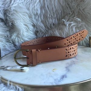 AE western Laser Perf Cutout Leather Belt BNWT XS SOLDOUT